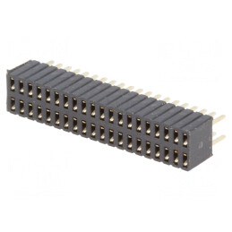 Soclu pini mamă 40 pini 1,27mm THT 2x20 | Electronic-mag.ro | Componente Electronice