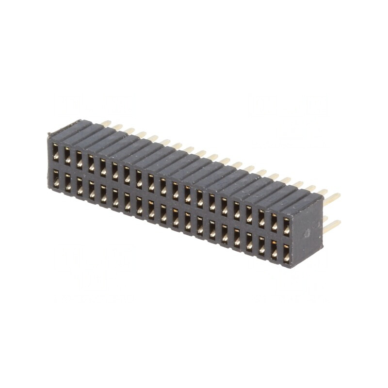 Soclu pini mamă 40 pini 1,27mm THT 2x20 | Electronic-mag.ro | Componente Electronice Soclu pini mamă 40 pini 1,27mm THT 2x20 | Electronic-mag.ro | Componente Electronice