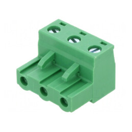 Regletă de conexiuni deconectabilă 3 piste 7,62mm | Electronic-mag.ro | Componente Electronice