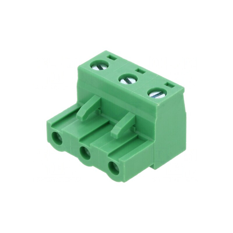 Regletă de conexiuni deconectabilă 3 piste 7,62mm | Electronic-mag.ro | Componente Electronice