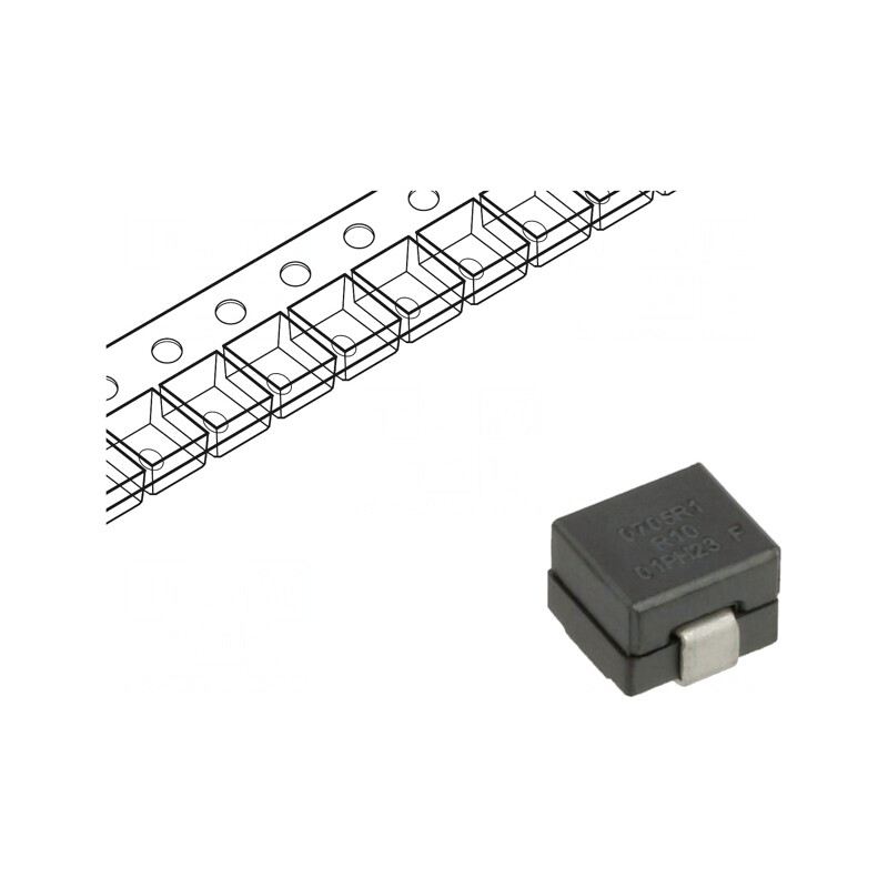 Inductor SMD 105nH 43A 34A 7x7x4.95mm | Electronic-mag.ro | Componente Electronice