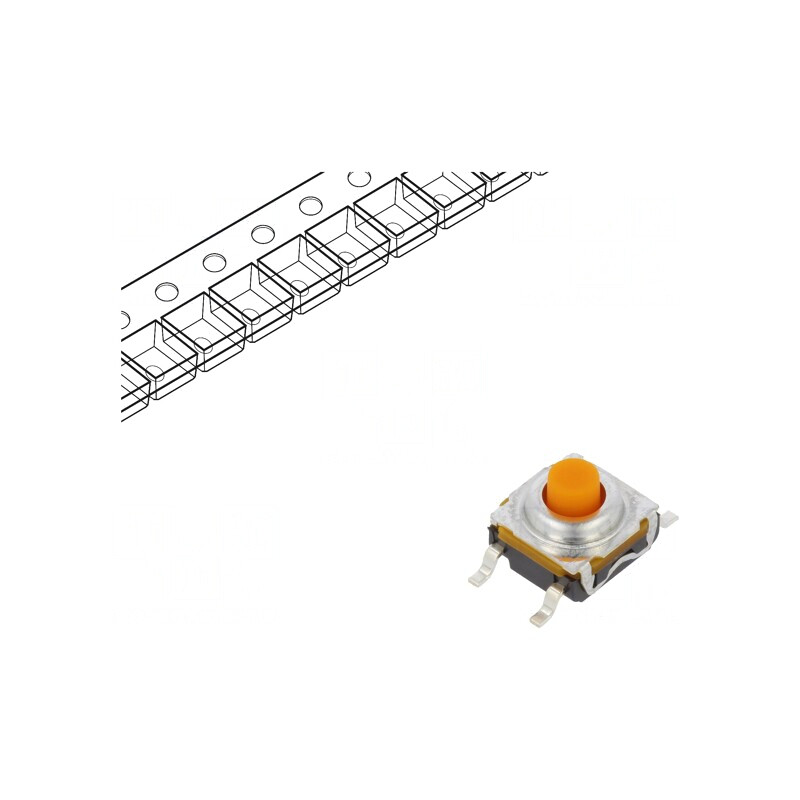 Microîntrerupător TACT SPST-NO 0.05A 32VDC SMT | Electronic-mag.ro | Componente Electronice