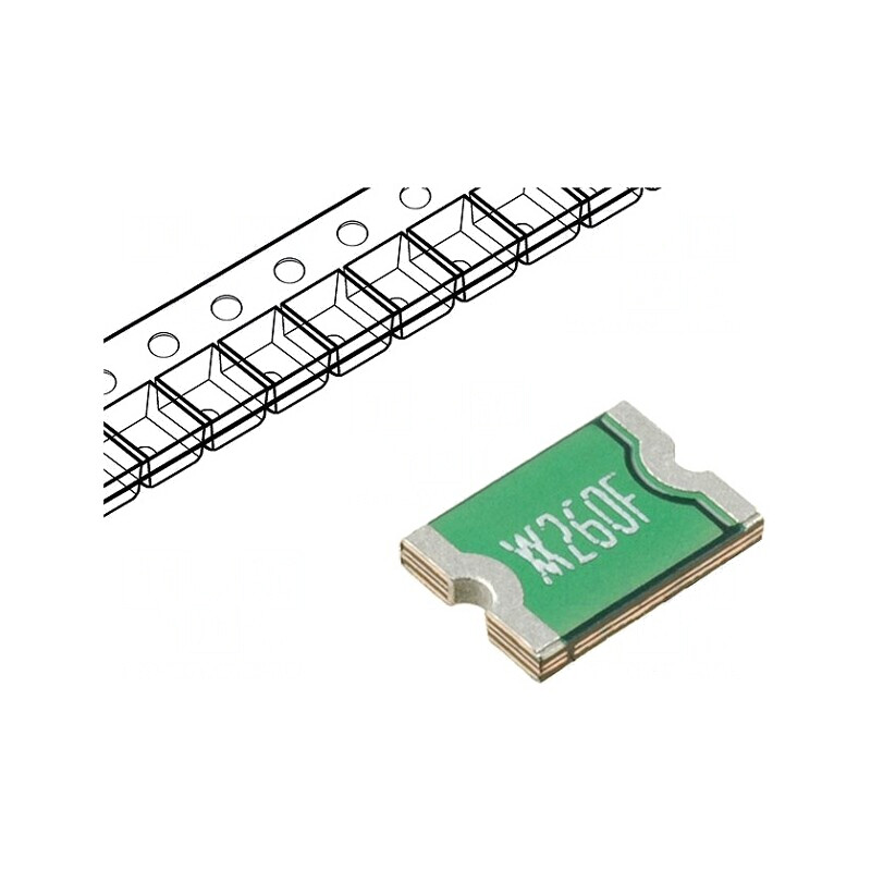Siguranță Polimerică PTC 2,6A 1812 Polyswitch | Electronic-mag.ro | Componente Electronice