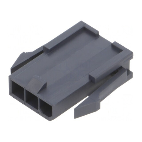 Mufă Mini-Fit Jr 4,2mm 3-PIN Crimpată Neagră | Electronic-mag.ro | Componente Electronice