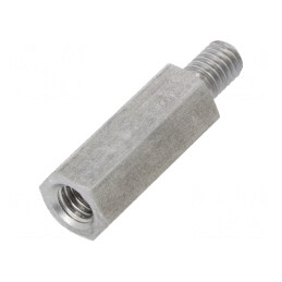 Piuliţă-distanţieră filetată 25mm M6 | Electronic-mag.ro | Componente Electronice