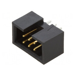 Conector CGrid cu 6 circuite și finisaj aur 13μm | Electronic-mag.ro | Componente Electronice