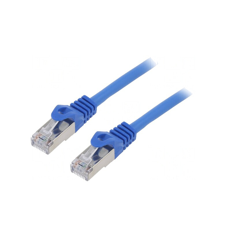 Patch Cord Ethernet F/UTP Cat6 0.5m Albastru RJ45 | Electronic-mag.ro | Componente Electronice
