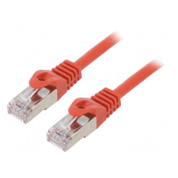 Patch Cord Ethernet Cat6 0.5m Roșu RJ45 | Electronic-mag.ro | Componente Electronice