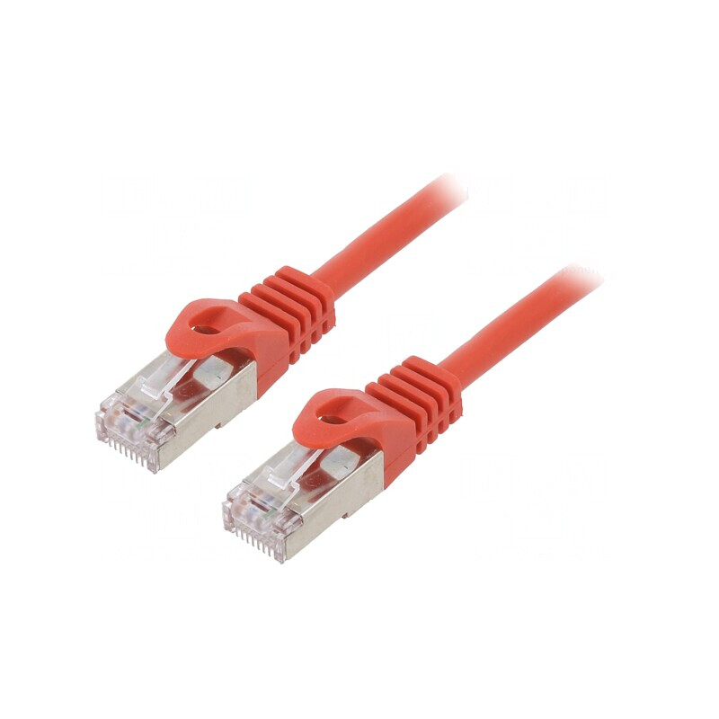 Patch Cord Ethernet Cat6 0.5m Roșu RJ45 | Electronic-mag.ro | Componente Electronice