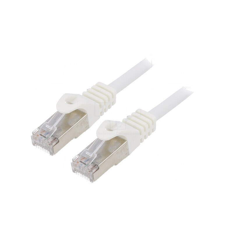 Patch cord F/UTP Cat6 0.5m alb RJ45 | Electronic-mag.ro | Componente Electronice Patch cord F/UTP Cat6 0.5m alb RJ45 | Electronic-mag.ro | Componente Electronice