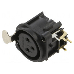 Plastic Panel Mount PCB 3 Socket | Electronic-mag.ro | Componente Electronice