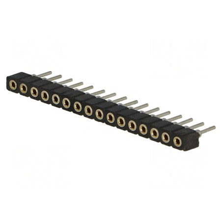Conector Soclu Pini Mamă 16 Contacte Profil Jos | Electronic-mag.ro | Componente Electronice