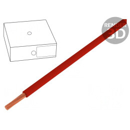 Cablu Electric H07V-K 4mm2 PVC Roșu