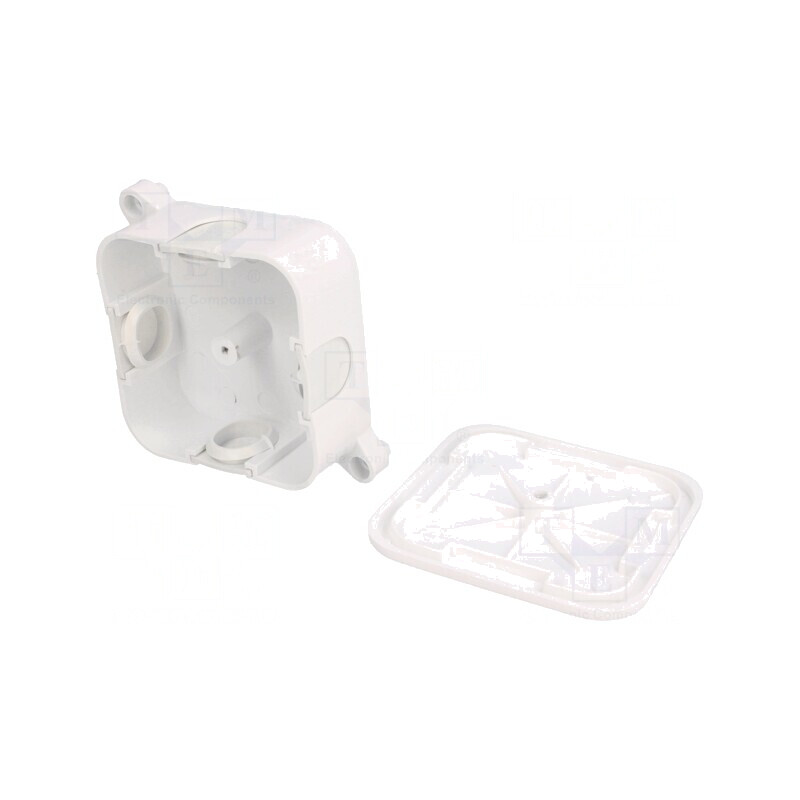 Cutie de conexiuni pentru perete 72x72x28 mm | Electronic-mag.ro | Componente Electronice