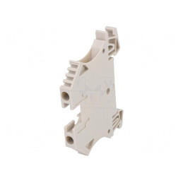 Conector de Șine 4mm2 2 Borne Bej 6,1mm | Electronic-mag.ro | Componente Electronice