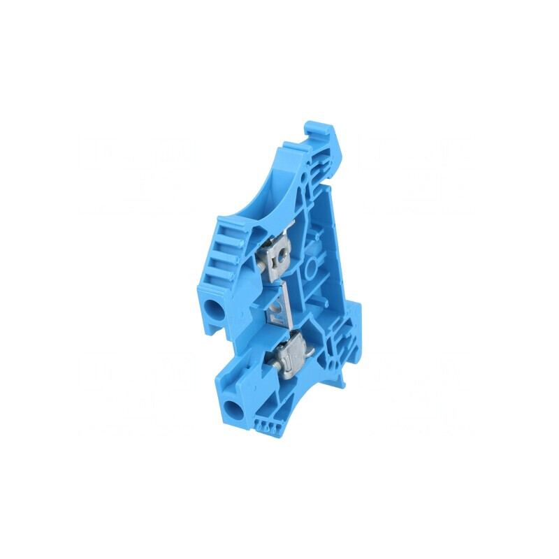 Conector Șine 4mm2 1 Pista 2 Borne Albastru Wemid | Electronic-mag.ro | Componente Electronice