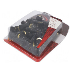 Terminal Inelar Izolat Aurit M10 20mm2 Negru | Electronic-mag.ro | Componente Electronice