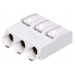 Conector pentru mufe 4mm 3 piste 24-18AWG