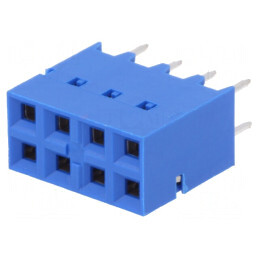 Conector PCB Mamă Dubox 2,54mm 8PIN Aurit Drept | Electronic-mag.ro | Componente Electronice