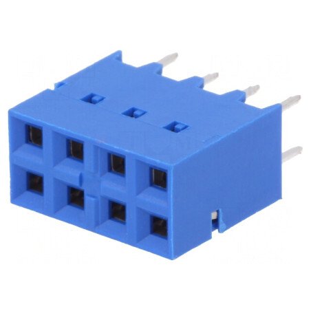 Conector PCB Mamă Dubox 2,54mm 8PIN Aurit Drept | Electronic-mag.ro | Componente Electronice