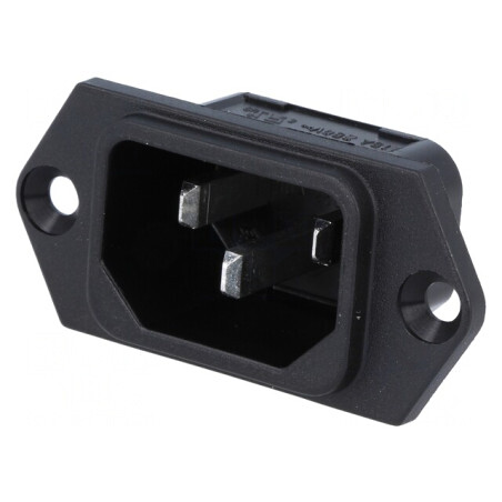 Conector Alimentare AC 10A 250V IP40 IEC 60320 | Electronic-mag.ro | Componente Electronice