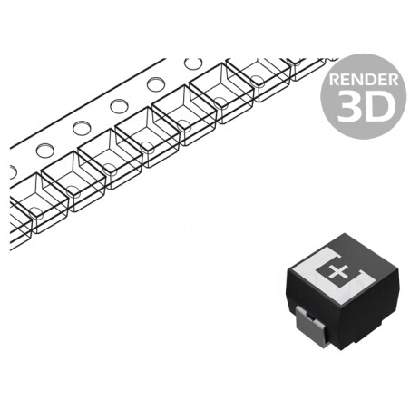 Condensator Tantal-Polimer 120uF 6,3V SMD | Electronic-mag.ro | Componente Electronice