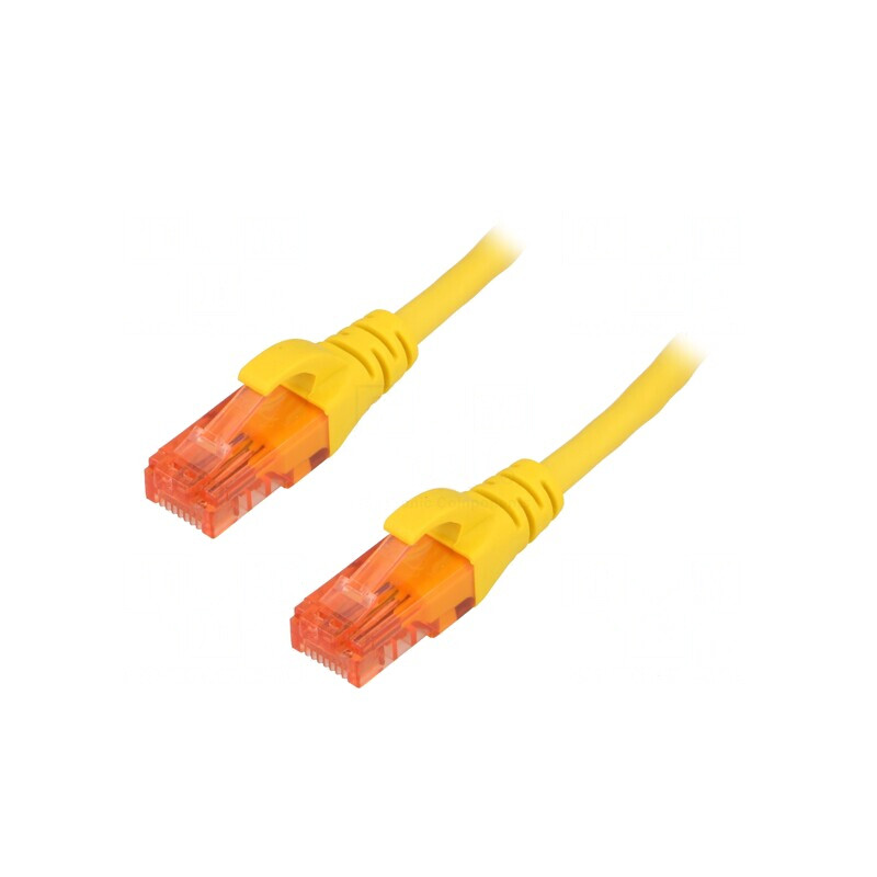 Cablu Patch UTP Cat6 Galben 1m | Electronic-mag.ro | Componente Electronice