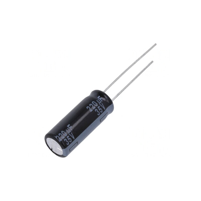 Condensator Electrolitic THT 220uF 35V Ø8x20mm Raster 5mm | Electronic-mag.ro | Componente Electronice Condensator Electrolitic THT 220uF 35V Ø8x20mm Raster 5mm | Electronic-mag.ro | Componente Electronice