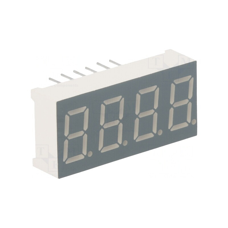 Display LED 7 Segmente 9.2mm 4 Cifre Roșu | Electronic-mag.ro | Componente Electronice