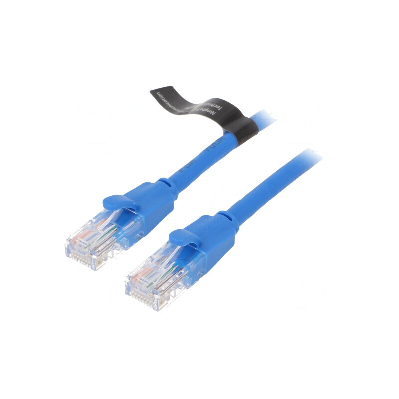 Patch cord U/UTP Cat6 PVC Albastru 0,5m | Electronic-mag.ro | Componente Electronice