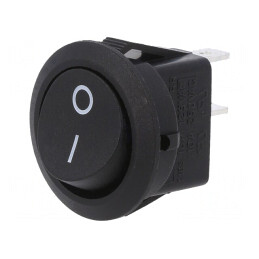 Comutator Rocker ON-OFF 10A Negru | Electronic-mag.ro | Componente Electronice