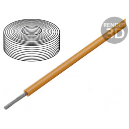 Cablu Siliconic Portocaliu 1x1,5mm²  | Electronic-mag.ro | Componente Electronice