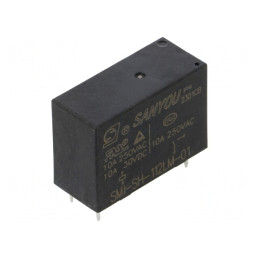 Releu electromagnetic SPST-NO 12VDC 12A THT | Electronic-mag.ro | Componente Electronice