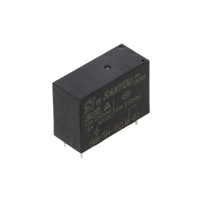 Releu electromagnetic SPST-NO 12VDC 12A THT | Electronic-mag.ro | Componente Electronice