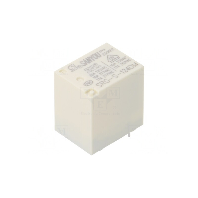 Releu Electromagnetic SPST-NO 24VDC 17A 250VAC THT | Electronic-mag.ro | Componente Electronice