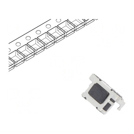 Microîntrerupător TACT SPST 12V SMD | Electronic-mag.ro | Componente Electronice