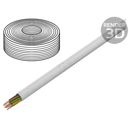 Cablu YTDY 10x0,5mm Rotund PVC Alb | Electronic-mag.ro | Componente Electronice