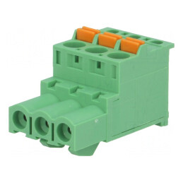 Regletă de Conexiuni Deconectabilă 5mm 3 Piste 90° | Electronic-mag.ro | Componente Electronice