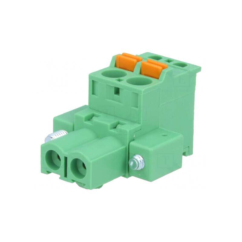 Regletă Deconectabilă 5,08mm 2 Piste Mufă Mamă | Electronic-mag.ro | Componente Electronice