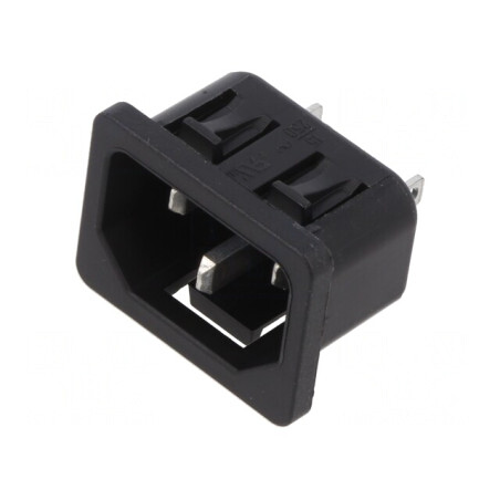 Conector alimentare AC 10A 250V IEC 60320 | Electronic-mag.ro | Componente Electronice