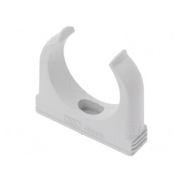 Suport Fixare Polipropilenă Gri Deschis 70x63mm | Electronic-mag.ro | Componente Electronice