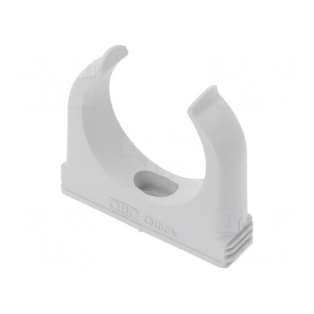Suport Fixare Polipropilenă Gri Deschis 70x63mm | Electronic-mag.ro | Componente Electronice