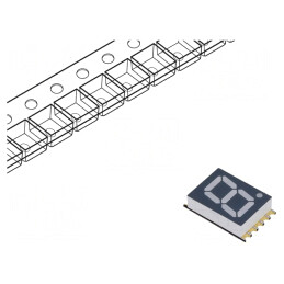 Afișaj LED 7 Segmente 10mm Gri | Electronic-mag.ro | Componente Electronice