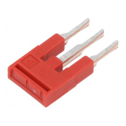 Punte cu șuruburi 3 piste roșie 3.5mm UL94V-0 | Electronic-mag.ro | Componente Electronice
