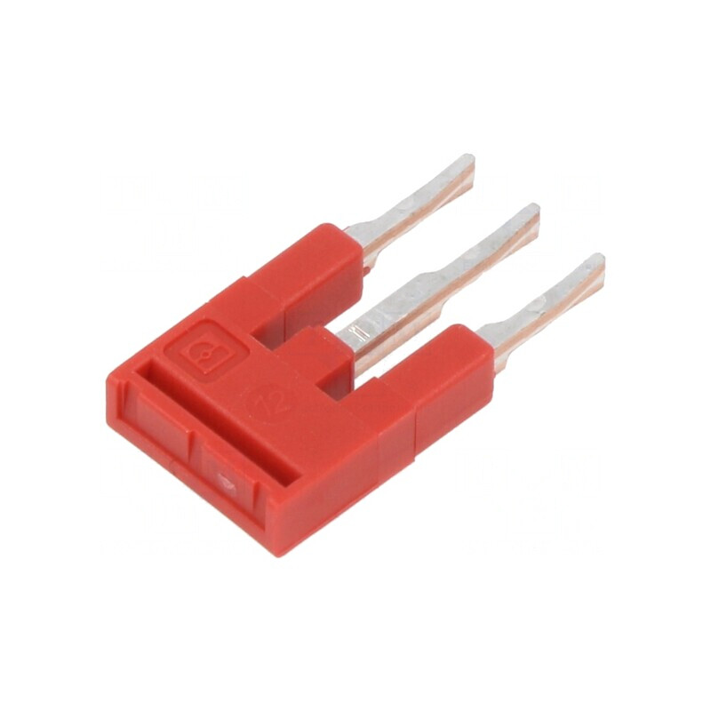 Punte cu șuruburi 3 piste roșie 3.5mm UL94V-0 | Electronic-mag.ro | Componente Electronice