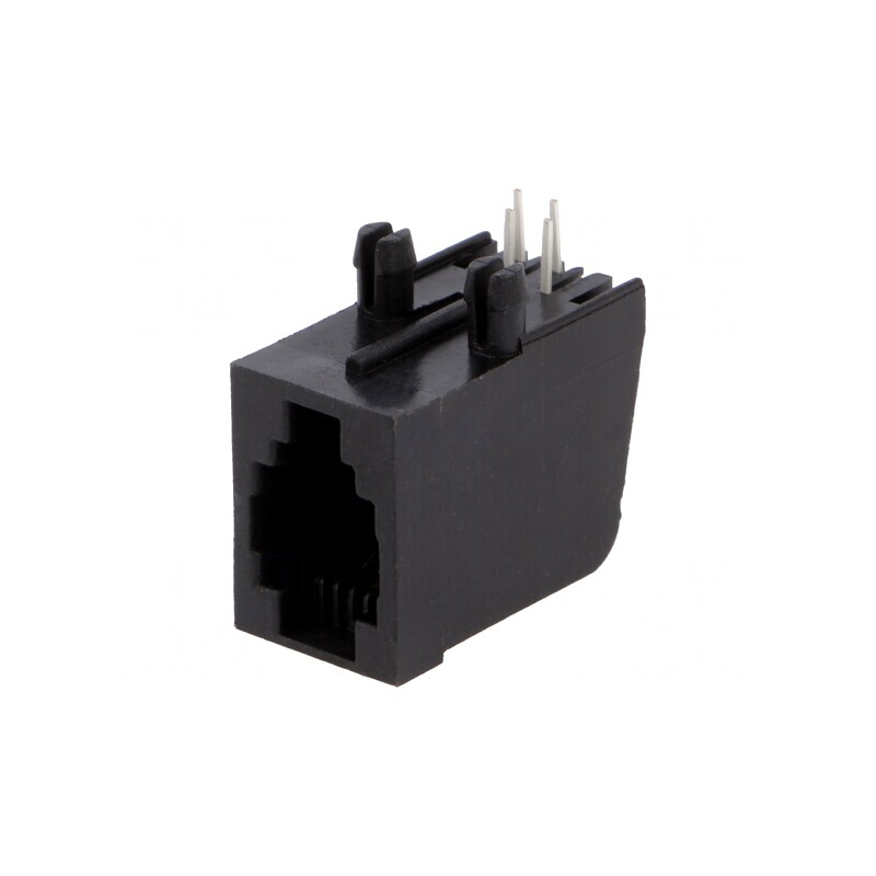 Soclu RJ9 4P4C THT în unghi | Electronic-mag.ro | Componente Electronice