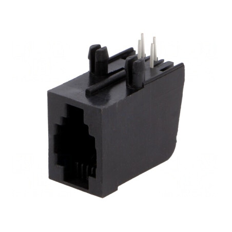 Soclu RJ9 4P4C THT în unghi | Electronic-mag.ro | Componente Electronice
