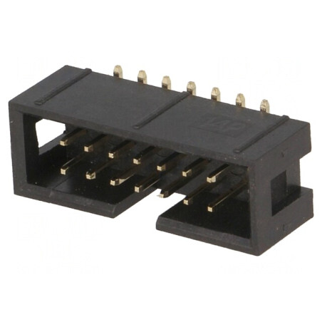 Soclu IDC 14 PIN Vertical SMT 2,54mm Gold | Electronic-mag.ro | Componente Electronice