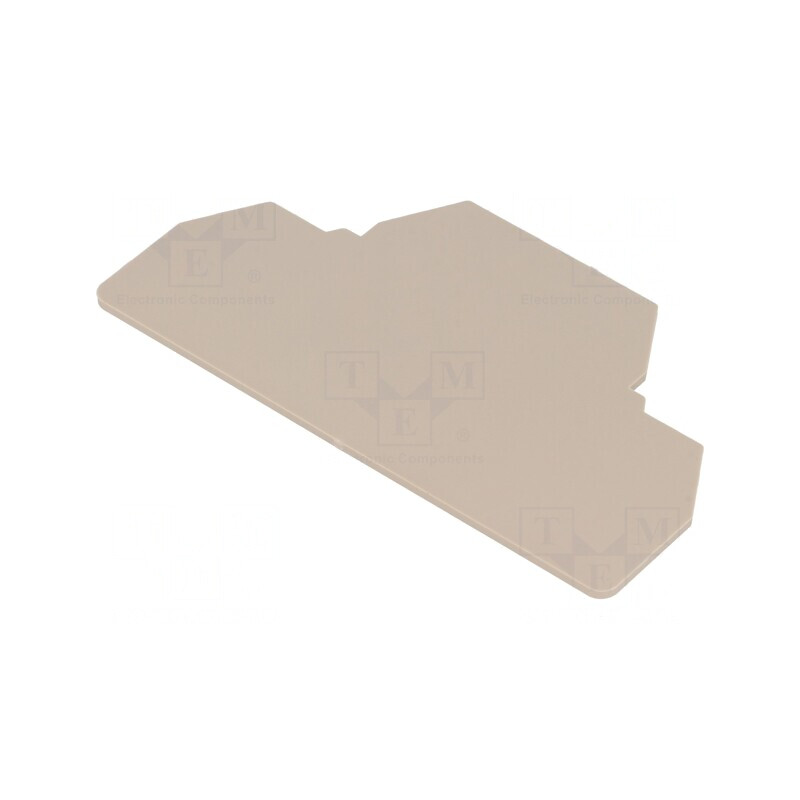 Placă extremitate/despărţitoare bej 1,5mm UL94V-0 | Electronic-mag.ro | Componente Electronice