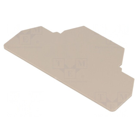 Placă extremitate/despărţitoare bej 1,5mm UL94V-0 | Electronic-mag.ro | Componente Electronice